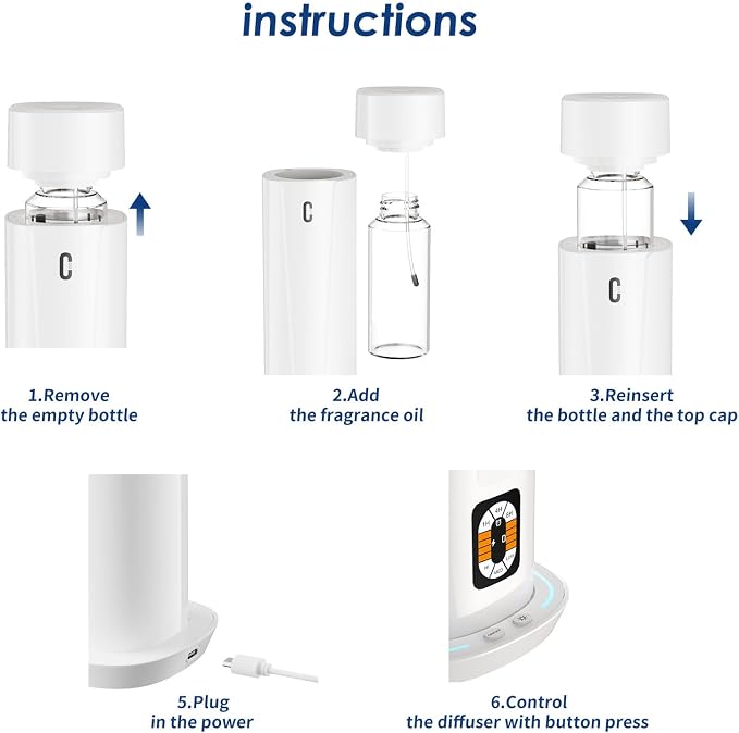 Waterless Scent Diffuser – 1200 Sq Ft Coverage, Essential Oil Diffuser - Image 5