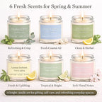 PELN Scented Candles for Women, Spring Summer 6 Pack Soy Wax Aromatherapy - Image 2