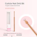 MelodySusie Cuticle Clean Nail Drill Bit 3/32'', Professional Safety Carbide - Image 2