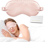 Silk Sleep Mask, Eye Mask for Sleep Women Men, Mulberry Sleeping Mask by Doitory