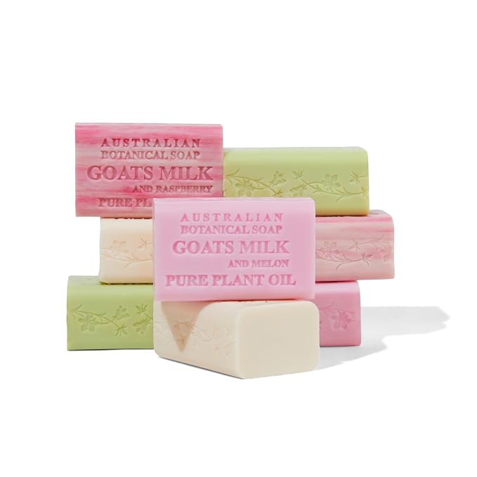 Australian Botanical Soap Goat Milk Soap Collection, 6.6 oz Bars, Goats Milk by AustralianBotanicalSoap