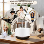 500ml Essential Oil Diffuser, Quiet 4-in-1 Ultrasonic Aromatherapy Humidifier - Image 4
