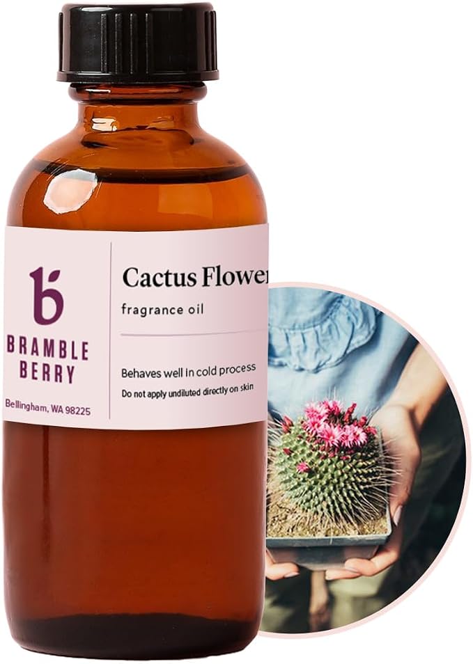 Bramble Berry Cactus Flower Fragrance Oil 2 oz | Fresh Green Floral Scent by BrambleBerry
