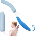 Shower Brush with Long Handle，15.35" Back Brush，Long Back Scrubber by KkaFFeHealth