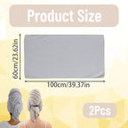 2PCS Plopping Towel Curly Hair, Large Microfiber Hair Towels - Image 2