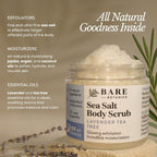Bare Botanics Lavender Tea Tree Body Scrub 24oz | Made in Madison, WI | All - Image 2