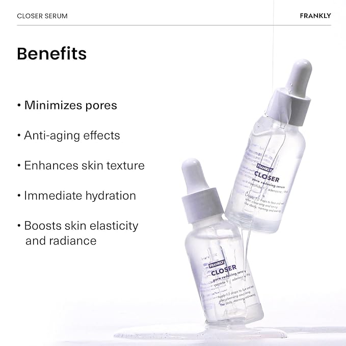 FRANKLY Closer Serum | Pore Minimizer Serum | 9 Peptides, Vegan Collagen - Image 5