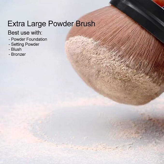 Big Self Tanning Blend Brush, Extra Large Kabuki, Self Tanner, Sunless Tanning - Image 2
