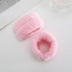 Spa Headbands for Washing Face Soft Puffy Bubble Headbands Wristband for Women - Image 5