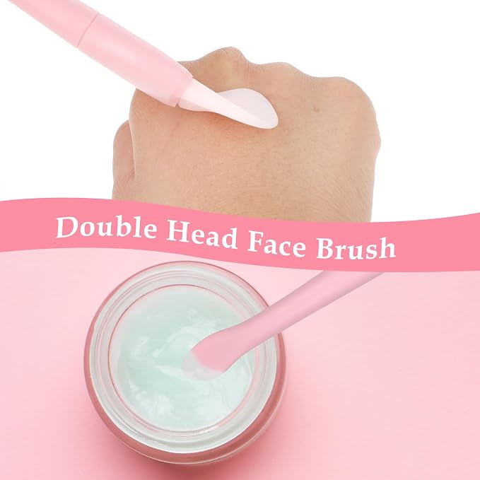 Ouligay 2PCS Silicone Face Mask Brush Applicator Soft Face Mask Applicator Face - Image 8