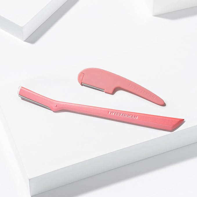 Tweezerman Tea Rose Prep and Plane Facial Razor Set - Image 7