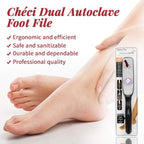 Checi Autoclave Sanitize and Sterilize Dual Coarse and Medium Foot File Carded - Image 2