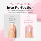 modelones Nail Strengthener Jelly Pink Purple Nail Polish Nail Repair - Image 3