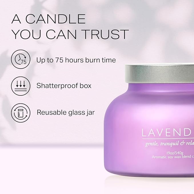 Lavender Candle 19oz Volcano Jar - Image 3