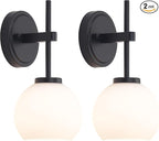 SANTOSTOCK Black Wireless Rechargeable Wall Sconces by SANTOSTOCK