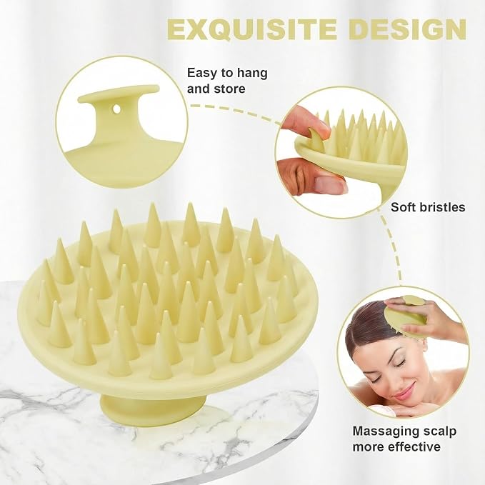 Silicone Scalp Massager Shampoo Brush, Scalp Brush - Image 3