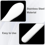 Pndeyo 3pcs Mini Stainless Steel Makeup Spatula, Reusable Cosmetic Cream - Image 3