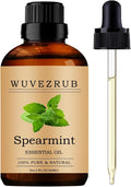 Spearmint Essential Oils, 60ML Pure and Natural Essential Oil by WUVEZRUB