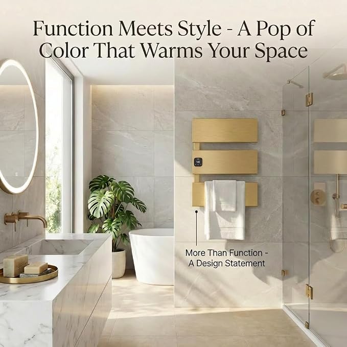 Electric Towel Warmer, Heated Towel Rack - Image 7