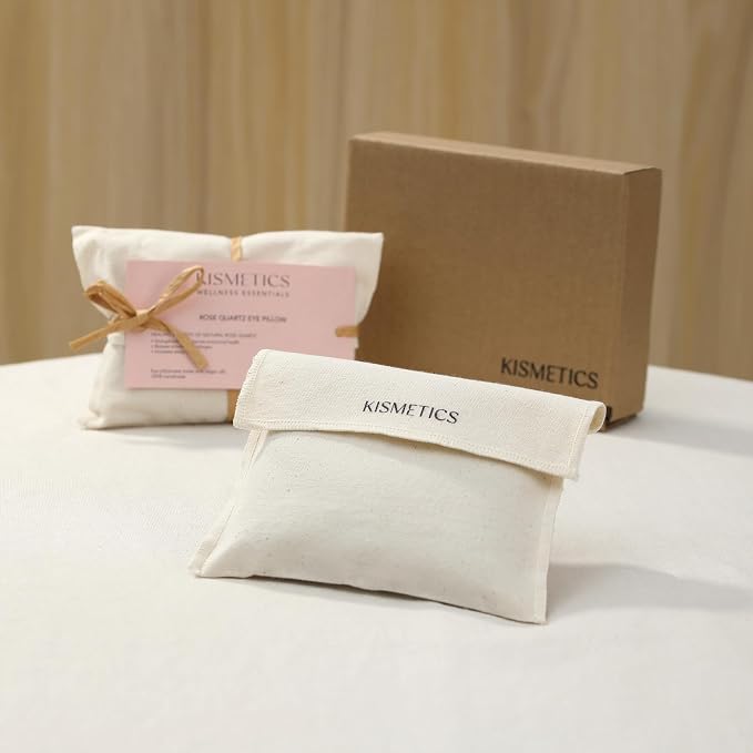 Weighted Eye Pillow for Relaxation, SPA and Travelling, 100% Natural Clear - Image 5
