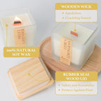 Scented Candle, 7.04 oz Citrus & Lemongrass Aromatherapy Candle, Natural Soy Wax - Image 5