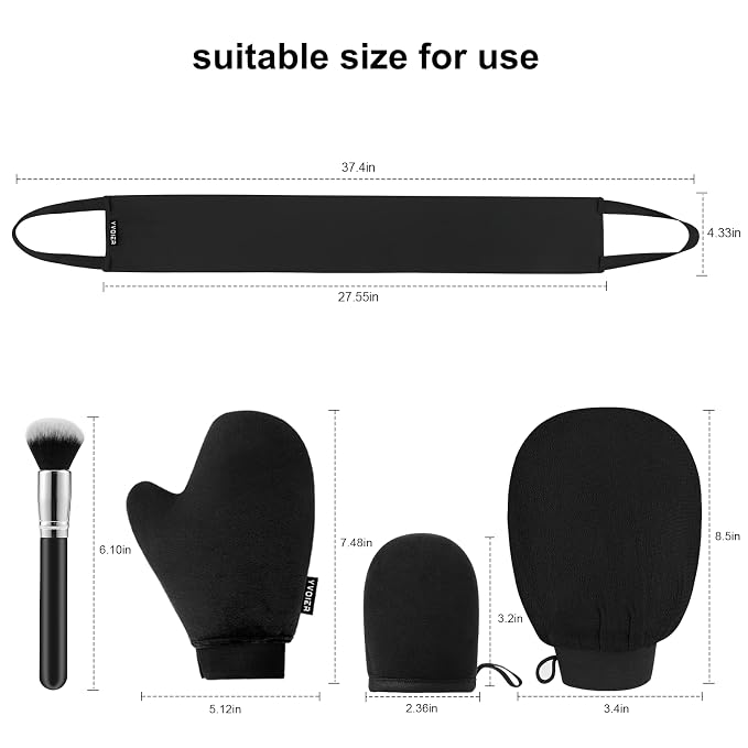 Yvoier Streakless Self Tanning Mitt Applicator Kit, 5 Pack Self Tanner Mitt - Image 6