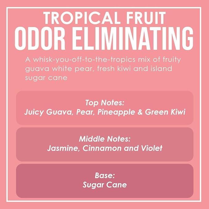 Tropical Fruit Two Pack Odor Eliminating Highly Fragranced Candle - Image 4