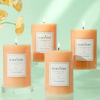 4 Pack Vanilla Lavender Scented Pillar Candles, Natural Soy Wax Pillar - Image 8