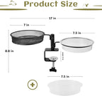 2 Pack Deck Bird Feeders Deck Mount Bird Bath Spa - Image 6
