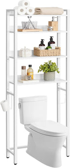 MAHANCRIS Over The Toilet Storage Rack, 4 Tier Bathroom Organizer Over Toilet - Image 8