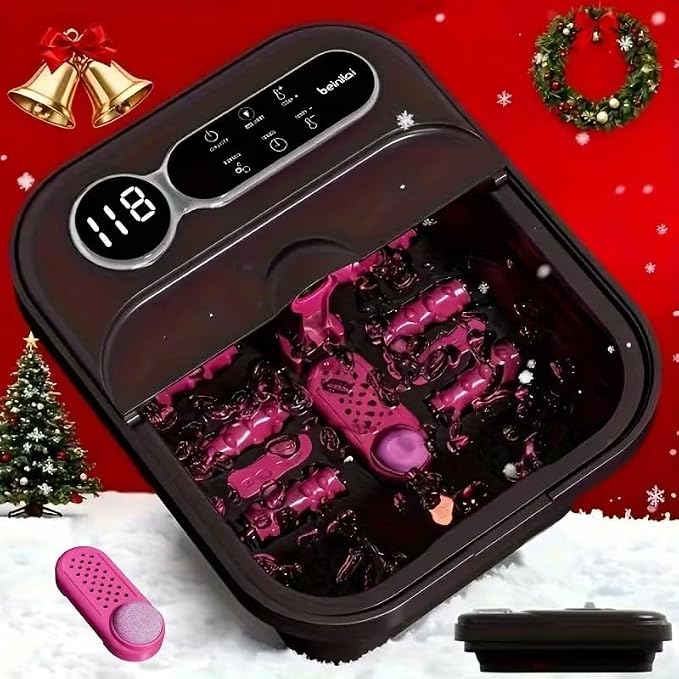 Foldable Automatic Heating Foot Spa Bath, Temperature-Controlled Foot Spa Basin - Image 2