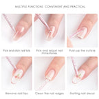 100Pcs Disposable Nail Sticks Double-End Nail Cuticle Pusher Remover Nail Care - Image 4