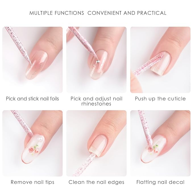 100Pcs Disposable Nail Sticks Double-End Nail Cuticle Pusher Remover Nail Care - Image 4