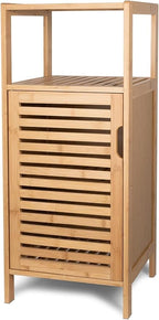 Bathroom Bamboo Storage Cabinet, Freestanding Floor Cabinet by FoverOne