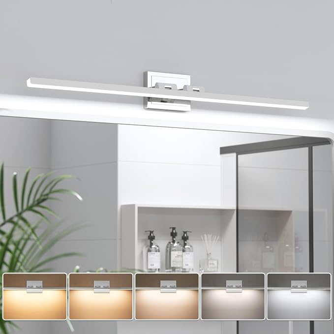 VOLISUN Modern Bathroom Vanity Light 39.4 inch, 24W Dimmable 5CCT Led Bathroom by VOLISUN