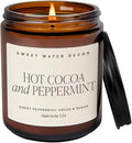 Sweet Water Decor Hot Cocoa and Peppermint Soy Candle | Chocolate, Peppermint by SweetWaterDecor