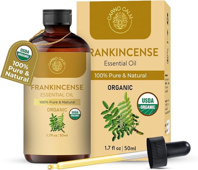 Frankincense Essential Oil | USDA Certified Organic Frankincense Oil | Woody by CarnoCalm