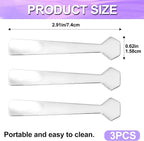 Pndeyo 3pcs Mini Stainless Steel Makeup Spatula, Reusable Cosmetic Cream - Image 2