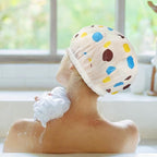 6 Pcs Shower Caps, Waterproof Bath Caps Plastic Reusable Shower Caps Elastic - Image 5