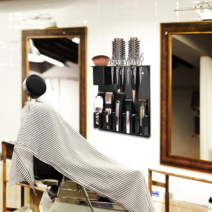 Clipper Holders Barbers Organizer, Curling Irons - Image 9