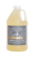 Soothing Touch Sports Massage Lite Oil, 1/2 Gallon, Deep Penetration, Quick by Soothing+Touch