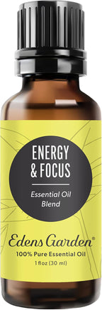 Edens Garden Energy & Focus Essential Oil Blend- 100% Pure Premium Grade by EdensGarden