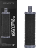 AQUAYOUTH 2.0 Carbon Shower Head Filter | Removes Chlorine, Heavy Metals by AQUAYOUTH