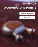 Gua Sha Massager for Face, Natural Sandalwood Wooden Guasha Scraping Massage - Image 3