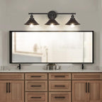 Licperron 3-Light Black Bathroom Vanity Light Fixtures Over Mirror, Farmhouse - Image 6