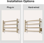 Towel Warmer Bathroom Wall Mounted Drying Rack Plug-in Electric Heated Towel - Image 8