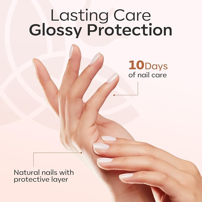 modelones Nail Strengthener, Milky White Nail Polish Nail Repair - Image 8