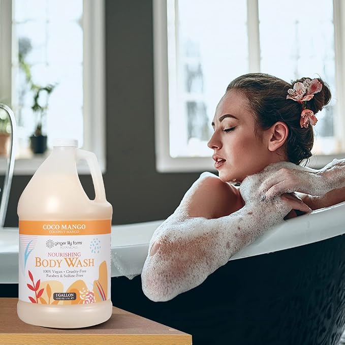 Ginger Lily Farms Botanicals Nourishing Body Wash, Coco Mango, 100% Vegan & - Image 7