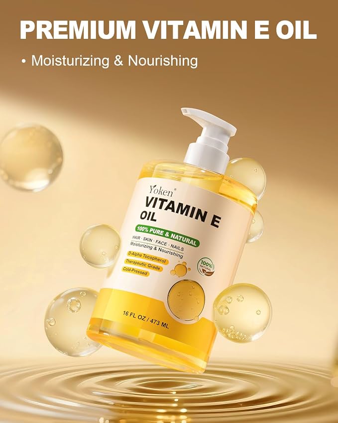 Yoken Vitamin E Oil 16 Fl Oz Vitamina E Oil - Image 2