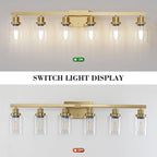 6 Light Gold Bathroom Vanity Light, Bathroom Light Fixtures - Image 5